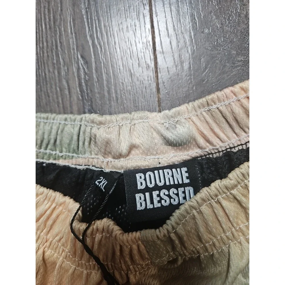 BOURNE BLESSED Angels All Over Print‎ Mens 2XL Shorts W/liner New With Tags 1329